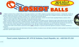 Loskot Balls - výroba míčů na kolovou